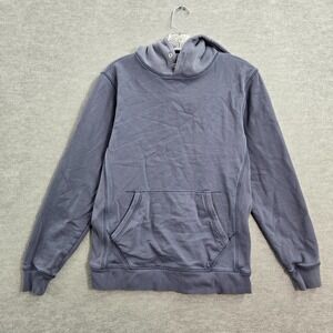 Taylor Stitch Men Sweatshirt 36 Blue 100% Organic Cotton Hoodie Pullover READ